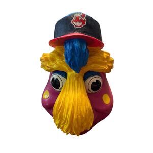 Cleveland Indians Mascot SLIDER SGA resin coin head bank RARE!